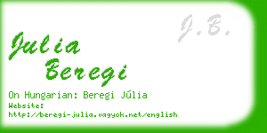 julia beregi business card